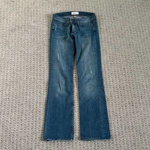 low rise straight leg jeans